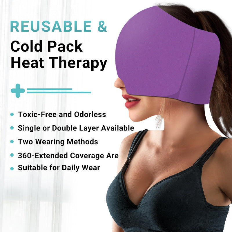 Hydrogel ice pack head cover